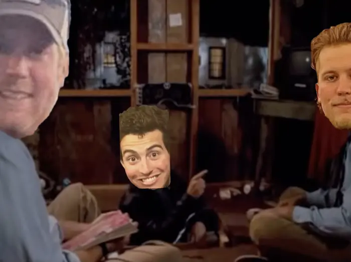 Step Brothers - punch me in a face meme | Johnson boys welcome chase to the family | image tagged in memes | made with Piñata Farms meme generator