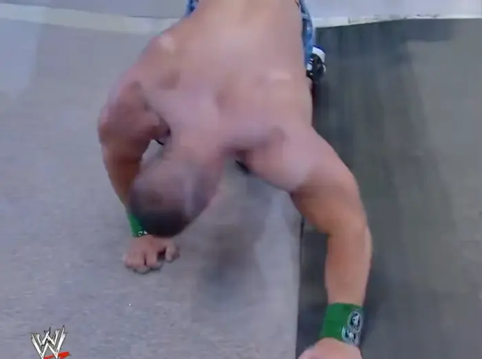 WWE Wrestlemania - The Rock beats John Cena meme | image tagged in memes | made with Piñata Farms meme generator