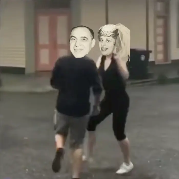 couple dancing to Counting Stars in the rain meme | image tagged in memes | made with Piñata Farms meme generator