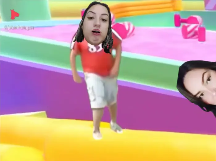 Fall Guys: Ultimate Knockout and spanish guy meme | image tagged in memes | made with Piñata Farms meme generator