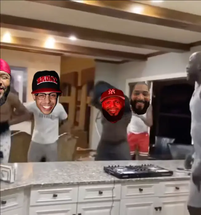 Shaq house party meme | image tagged in memes | made with Piñata Farms meme generator