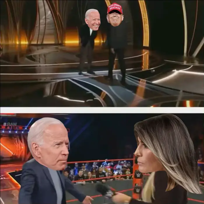 WWE/Oscar slap meme | image tagged in memes | made with Piñata Farms meme generator