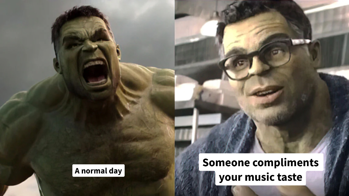 old hulk vs new hulk meme | #music #funny | image tagged in memes: funny, music, music | made with Piñata Farms meme generator