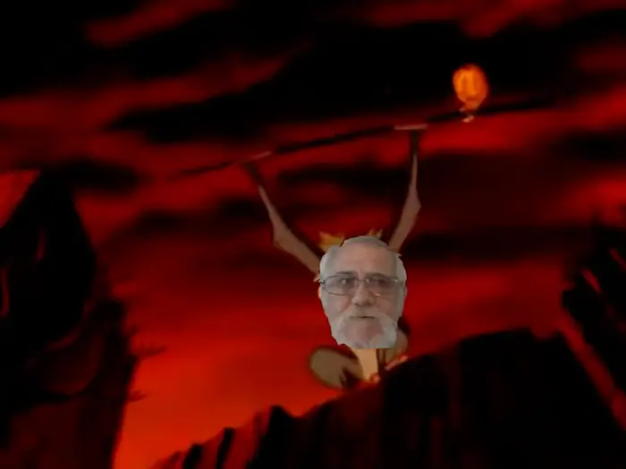 Fariki fights with hyenas meme | image tagged in memes | made with Piñata Farms meme generator