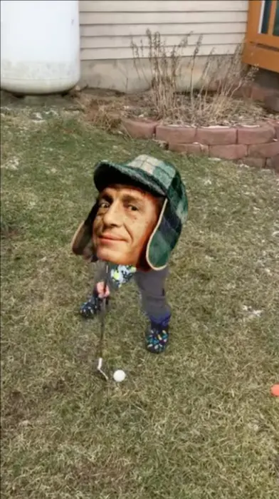 little boy funny failed at golf meme | image tagged in memes | made with Piñata Farms meme generator