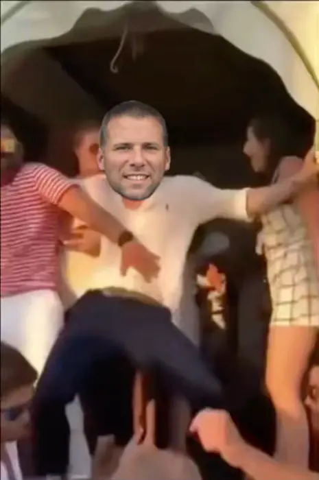 sweaty guy dancing meme | image tagged in memes | made with Piñata Farms meme generator