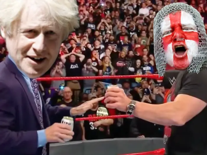 Stone Cold Steve Austin Stuns the boss Mr. McMahon WWE meme | image tagged in memes | made with Piñata Farms meme generator