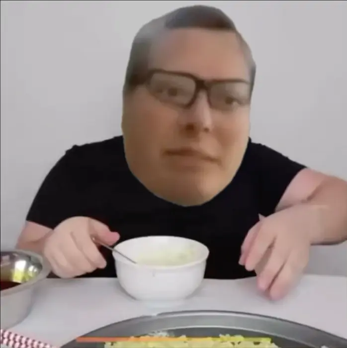 man cries and licks food from his arm meme | image tagged in memes | made with Piñata Farms meme generator