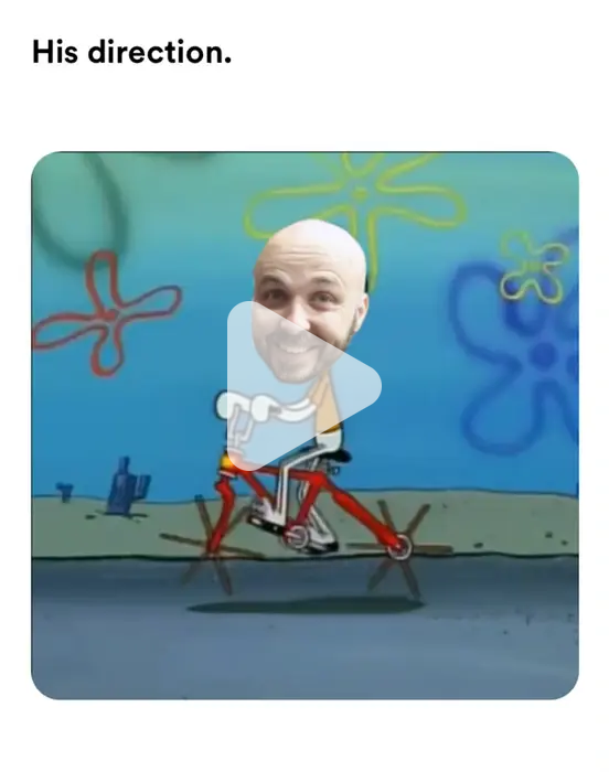 His direction. video meme - Piñata Farms - The best meme generator and ...
