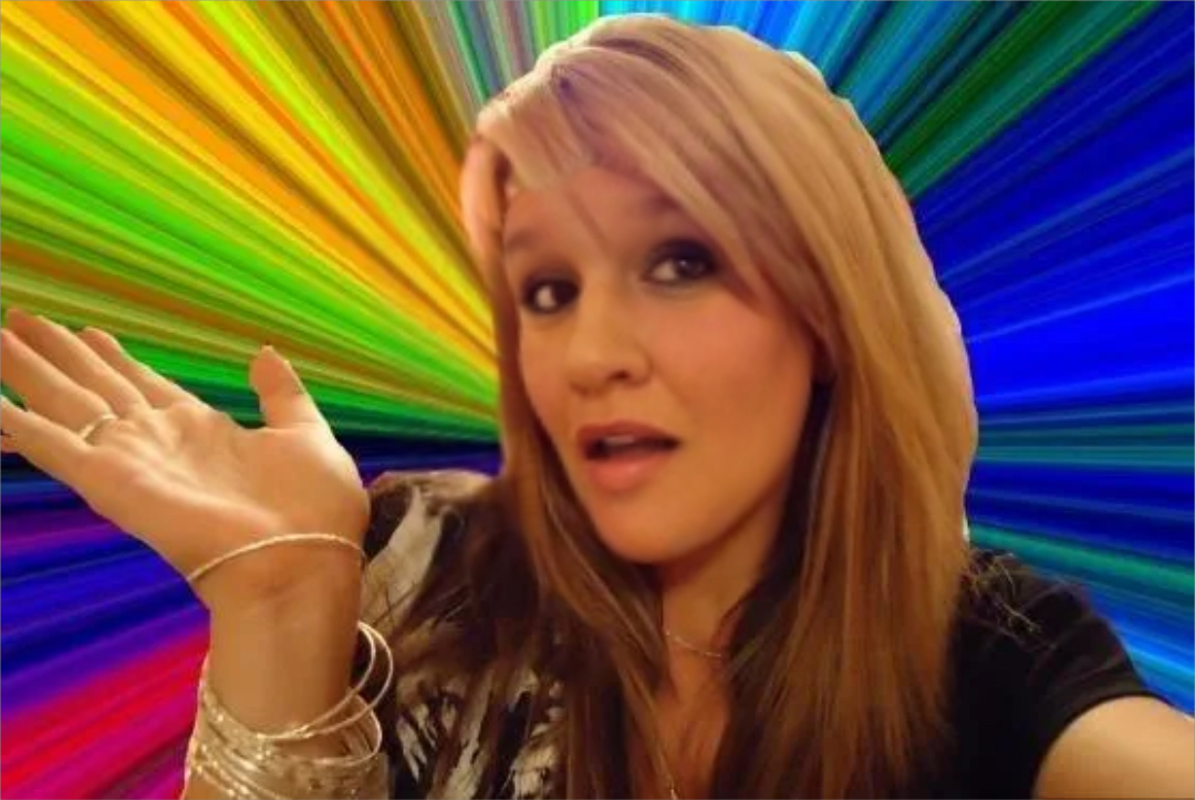 Dumb Blonde meme | image tagged in memes | made with Piñata Farms meme generator