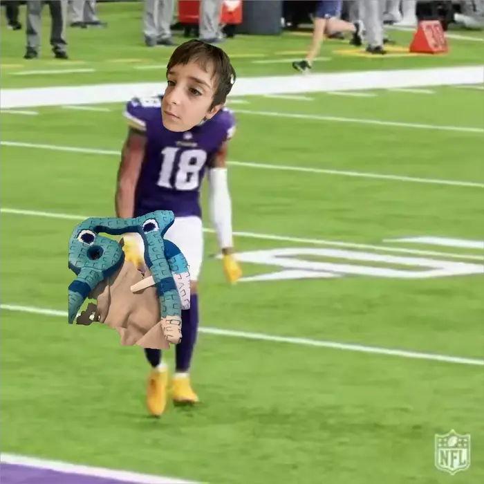 NFL Justin Jefferson (Griddy Dance) meme | image tagged in memes | made with Piñata Farms meme generator