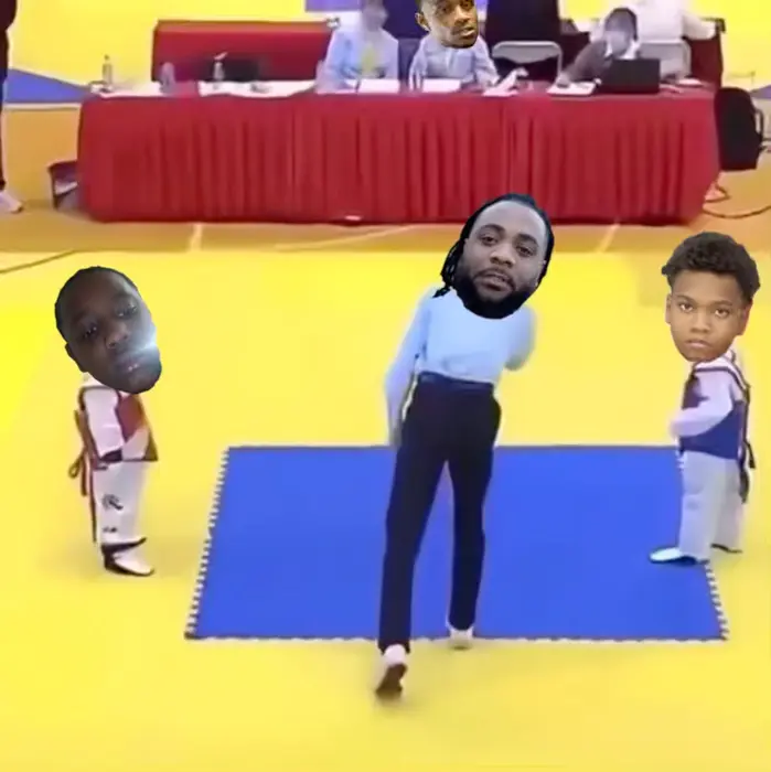 kid falls down from one kick meme | @big_mike | image tagged in memes | made with Piñata Farms meme generator