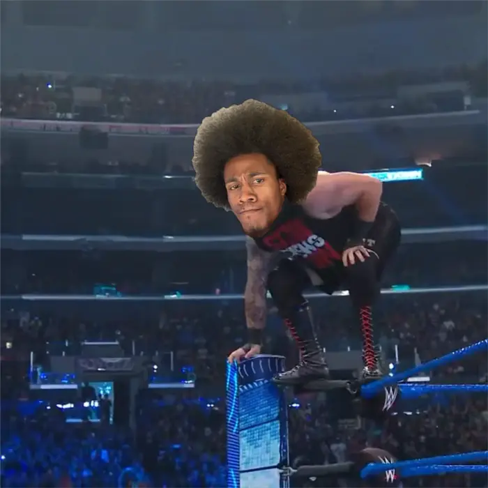 WWE top rope body slam meme | image tagged in memes | made with Piñata Farms meme generator