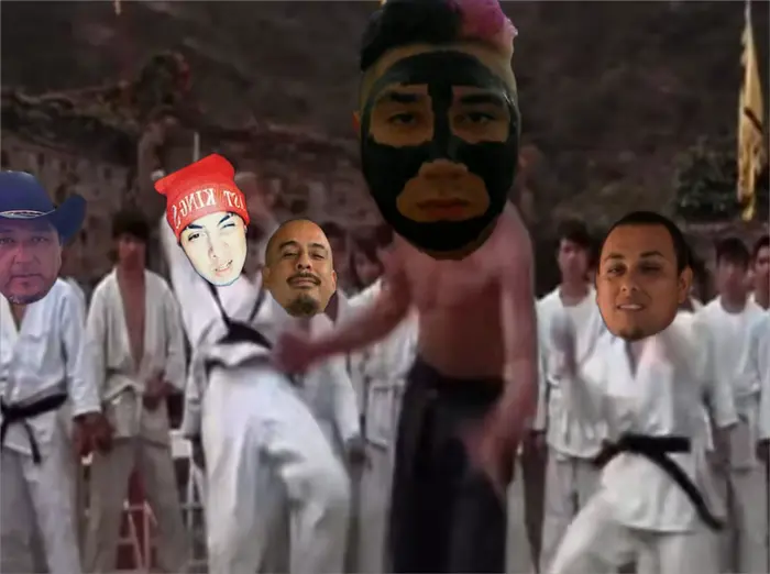 Bruce Lee fight meme | image tagged in memes | made with Piñata Farms meme generator