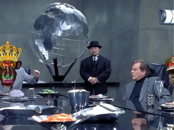 Dr Evil - Shh meme | image tagged in memes | made with Piñata Farms meme generator