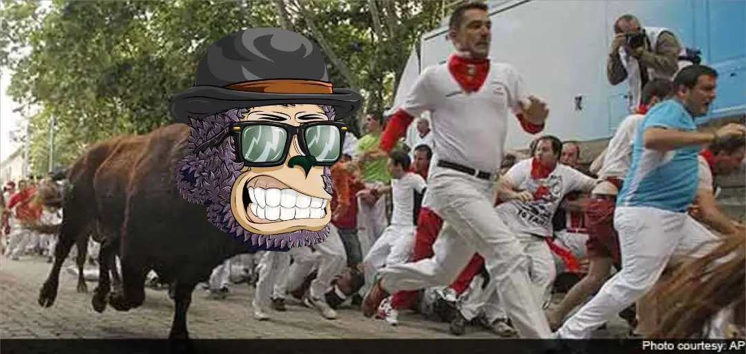 Stampede meme | image tagged in memes | made with Piñata Farms meme generator