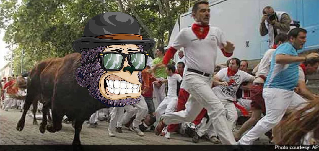 Stampede meme | image tagged in memes | made with Piñata Farms meme generator