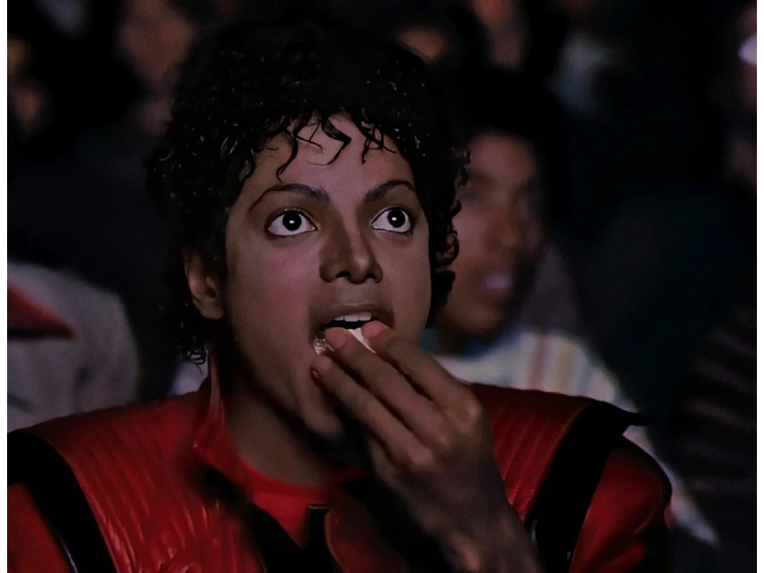 michael jackson eating popcorn meme | image tagged in memes | made with Piñata Farms meme generator