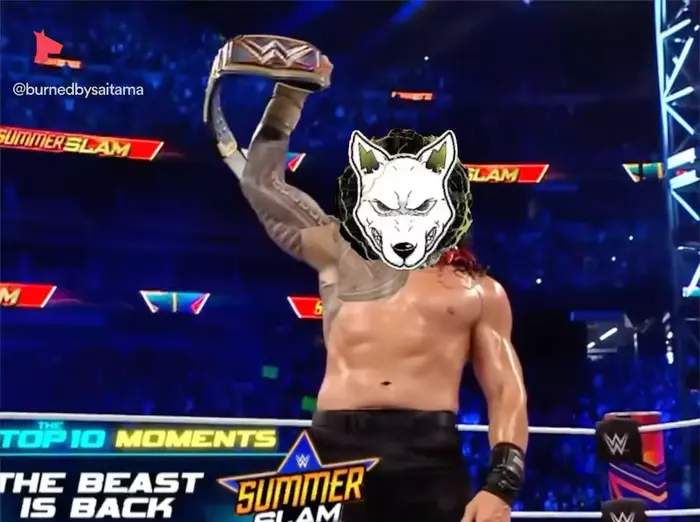 Brock Lesnar Returns - SummerSlam 2021 meme | image tagged in memes | made with Piñata Farms meme generator