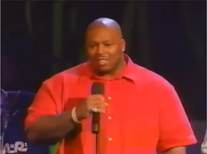 Suge Knight with Danny Boy on stage of The Source Awards meme | image tagged in memes | made with Piñata Farms meme generator