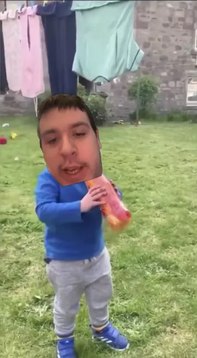 Give me that drink! meme | Bubba and andy drinking like babymen | image tagged in memes | made with Piñata Farms meme generator