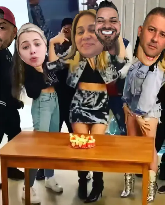 Hannah Stocking celebrating birthday meme | image tagged in memes | made with Piñata Farms meme generator