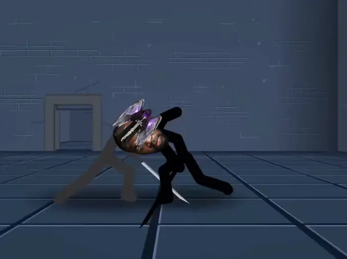 Stickman fight meme | image tagged in memes | made with Piñata Farms meme generator