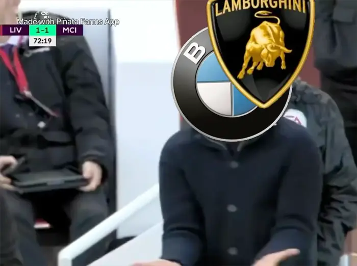 Pep Guardiola furious during City vs Liverpool match meme | image tagged in memes | made with Piñata Farms meme generator