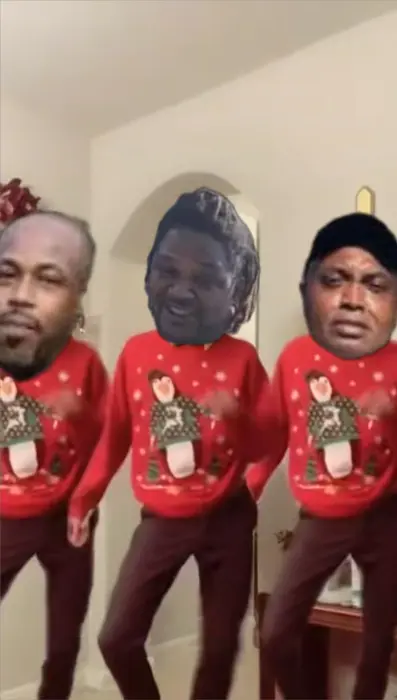 Dance in the Christmas Sweater meme | image tagged in memes | made with Piñata Farms meme generator