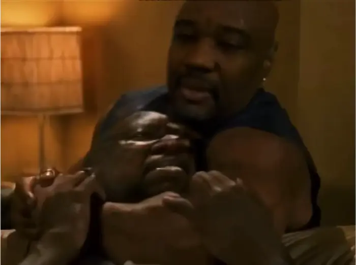 Baby Boy - Melvin Chokes Jody scene meme | image tagged in memes | made with Piñata Farms meme generator