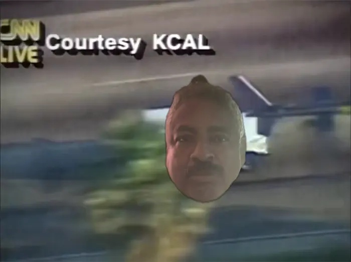 OJ Simpson Car chase meme | image tagged in memes | made with Piñata Farms meme generator