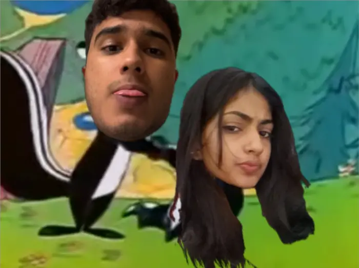 Pepe Le Pew tries to flirt meme | image tagged in memes | made with Piñata Farms meme generator