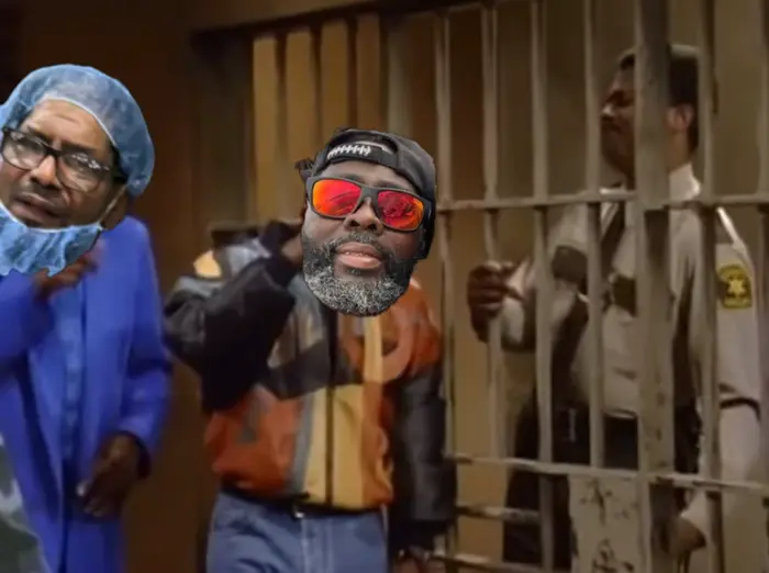Martin getting out of jail meme | image tagged in memes | made with Piñata Farms meme generator