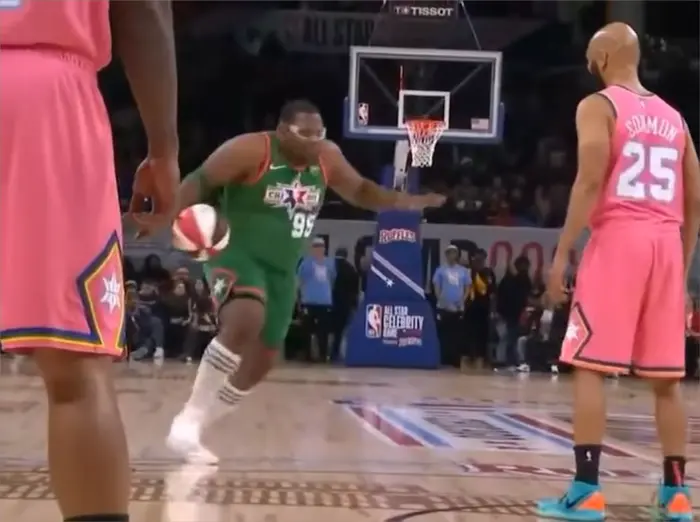 easy block of a huge opponent meme | image tagged in memes | made with Piñata Farms meme generator