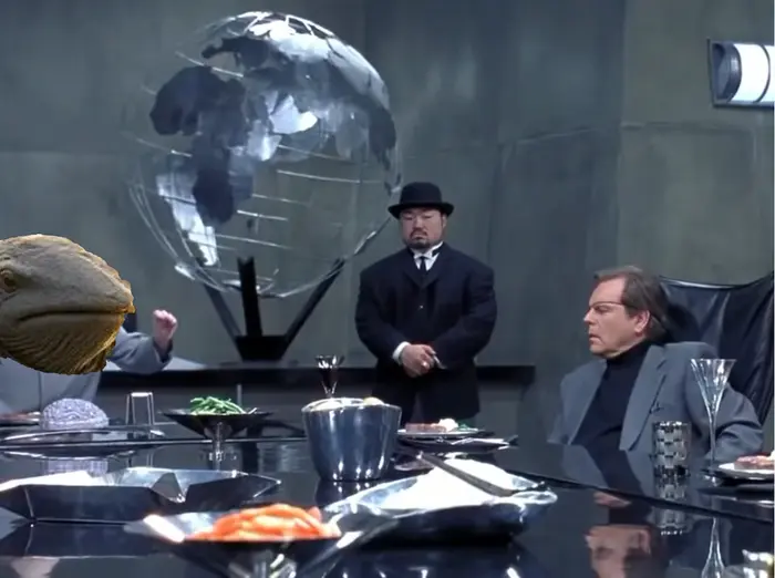 Dr Evil - Shh meme | image tagged in memes | made with Piñata Farms meme generator