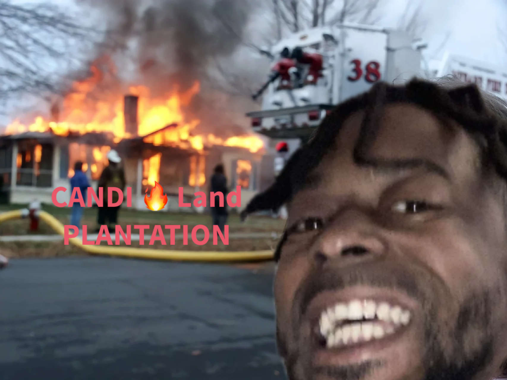 burning house meme | YEEEEE | image tagged in memes | made with Piñata Farms meme generator