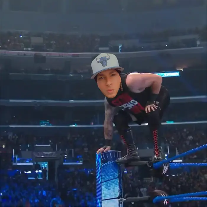 WWE top rope body slam meme | image tagged in memes | made with Piñata Farms meme generator