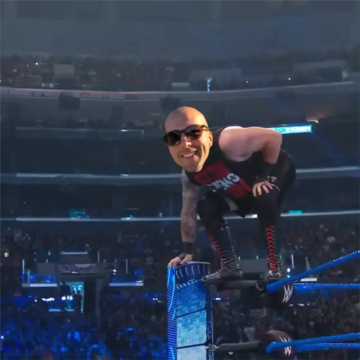 WWE top rope body slam meme | image tagged in memes | made with Piñata Farms meme generator