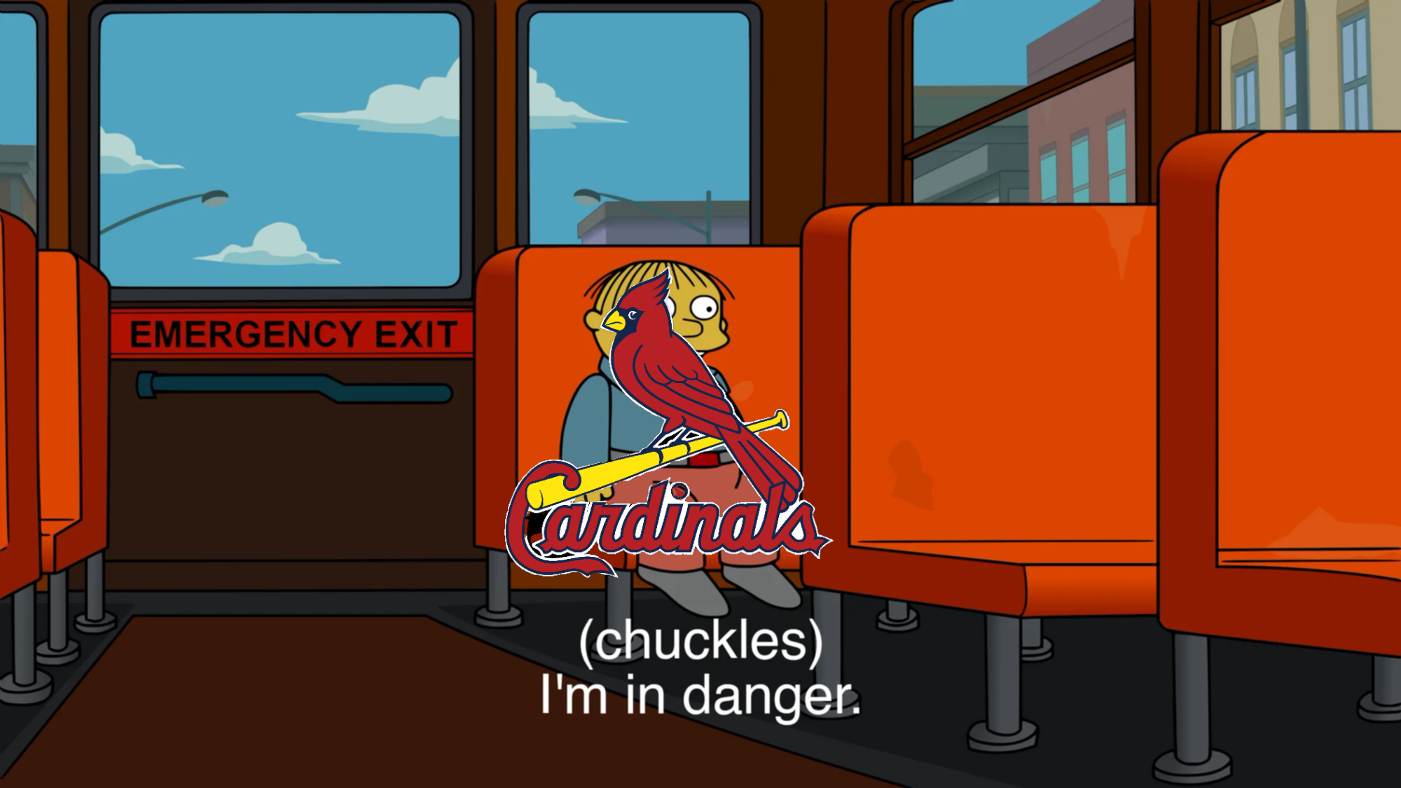 (Chuckles) I’m in danger. meme | image tagged in memes | made with Piñata Farms meme generator