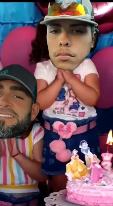 Little girl fights her sister and her birthday meme | image tagged in memes | made with Piñata Farms meme generator