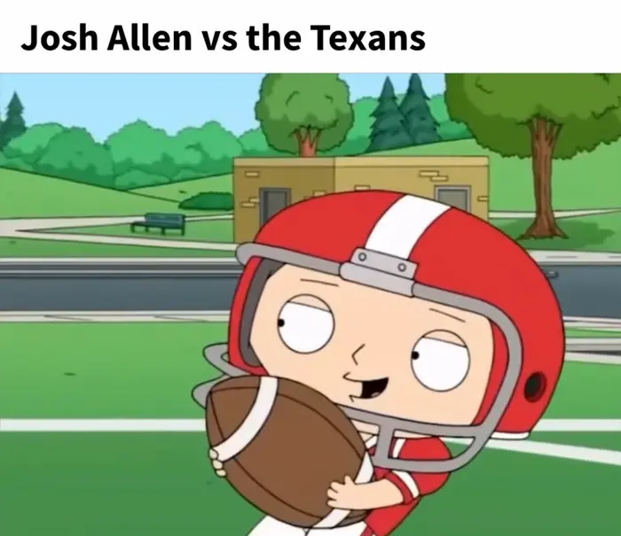 Family Guy - Stewie plays American football meme | image tagged in memes | made with Piñata Farms meme generator