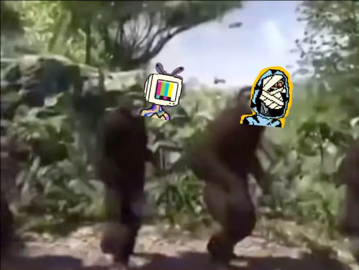 Monkeys dance to "Knife Talk" meme | image tagged in memes | made with Piñata Farms meme generator