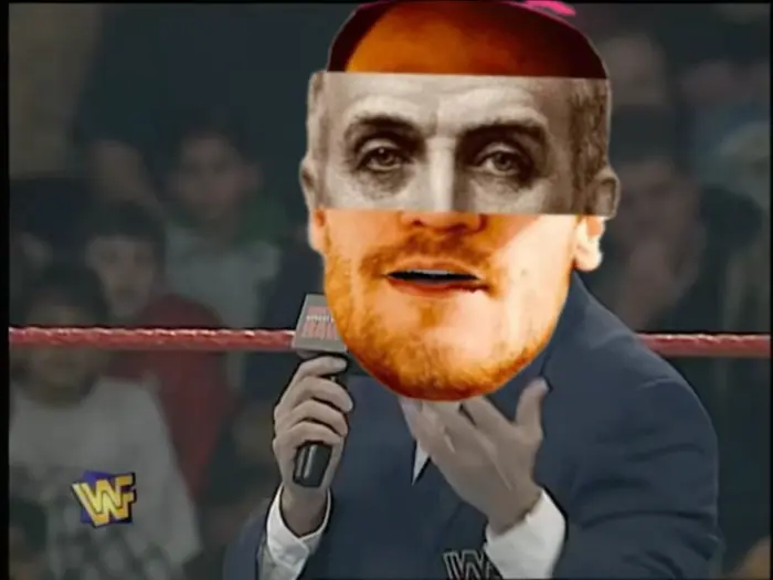 Shawn Michaels - Raw after Michaels won 1996 Royal Rumble. meme | Dcvbbv | image tagged in memes | made with Piñata Farms meme generator