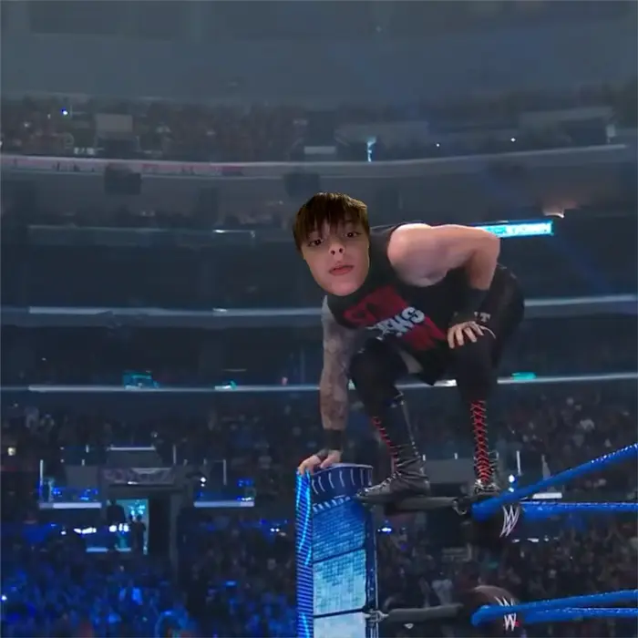 WWE top rope body slam meme | image tagged in memes | made with Piñata Farms meme generator