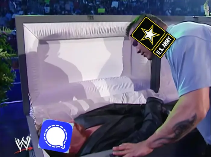 The Undertaker surprises Randy Orton WWE meme | image tagged in memes | made with Piñata Farms meme generator