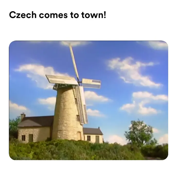 Thomas & Friends Intro - Season 8 meme | Czech comes to town! | image tagged in memes | made with Piñata Farms meme generator