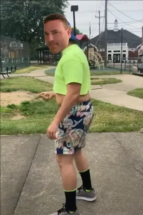 happy dude dancing and having fun on the heely meme | image tagged in memes | made with Piñata Farms meme generator