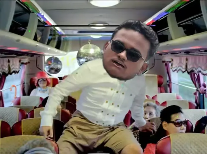 PSY - Gangnam style meme | image tagged in memes | made with Piñata Farms meme generator