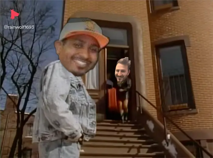 New Kids on The Block: Please dont go girl meme | Got him | image tagged in memes | made with Piñata Farms meme generator