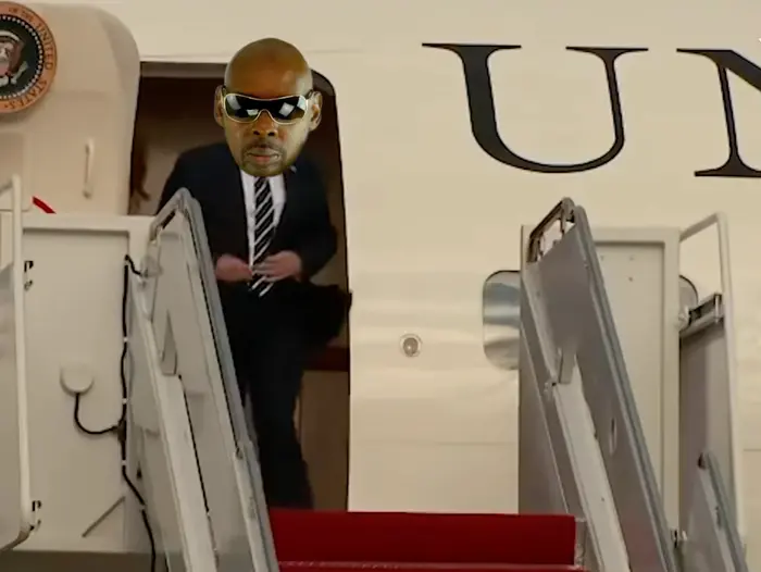 Melania refuses to hold Trump's hand stepping off Air Force One meme | Loyd and nicci is not together so don’t ask that omg | image tagged in memes | made with Piñata Farms meme generator